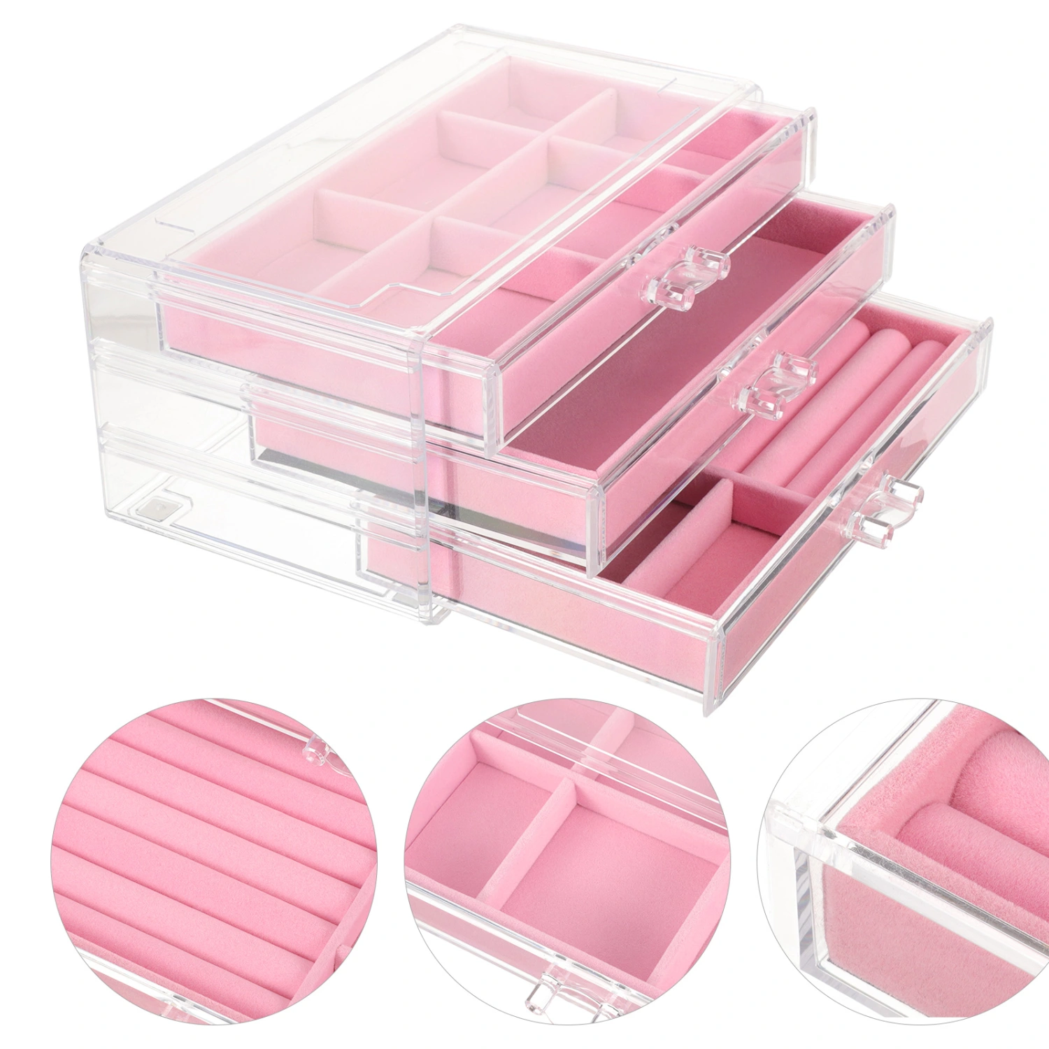 1 Set Desktop Drawer Organizer Sundries Storage Holder Multi-layer Storage Cabinet