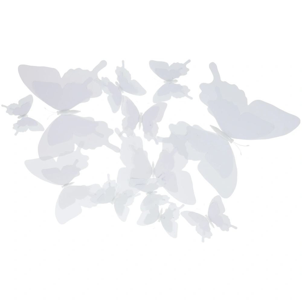 12pcs 3d Butterfly Wall Decals Butterfly Wall Decor Simulation Butterfly Magnets Wedding Prop