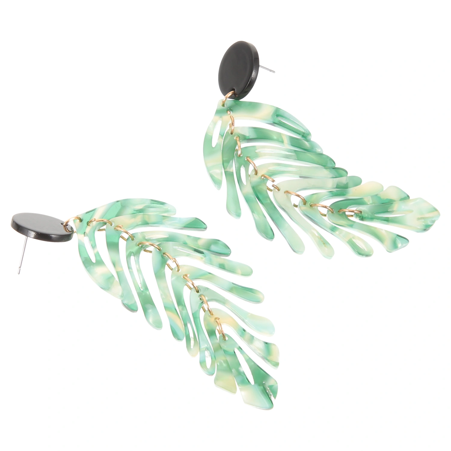 1 Pair Monstera Earrings Leaf Earrings Fashion Acrylic Earrings Statement Earrings