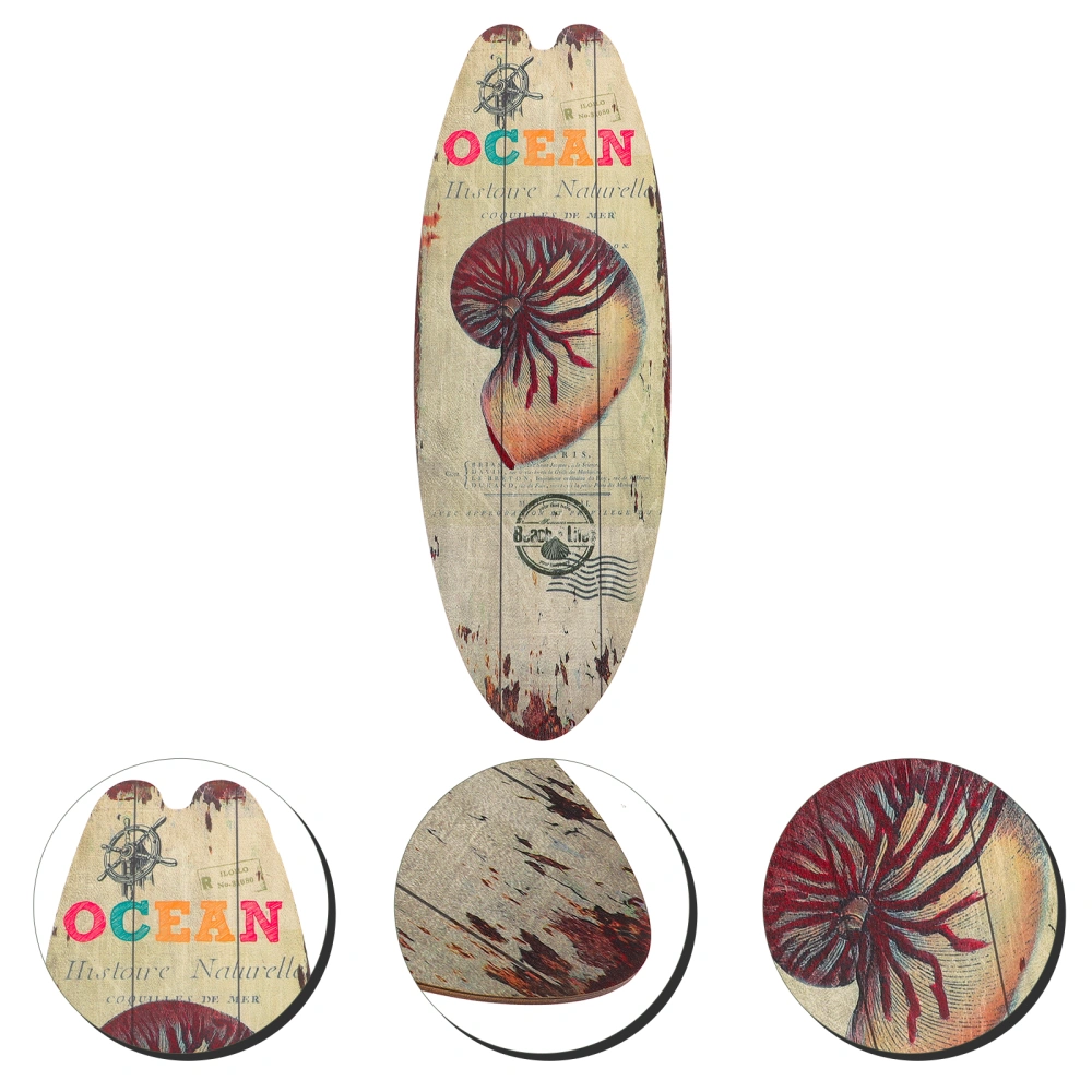 Surfboard Wooden Sign Summer Beach Sign Decorative Wall Door Art Sign Wooden Board