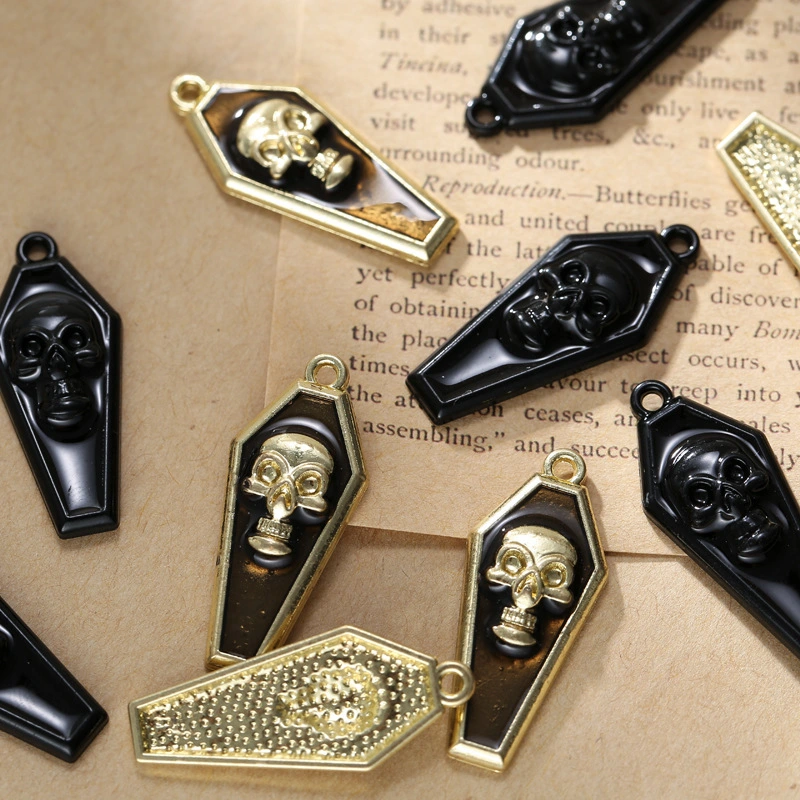 10 pcs Halloween Skull Charms Jewelry Making Skull Charms Metal Skull Charms for DIY