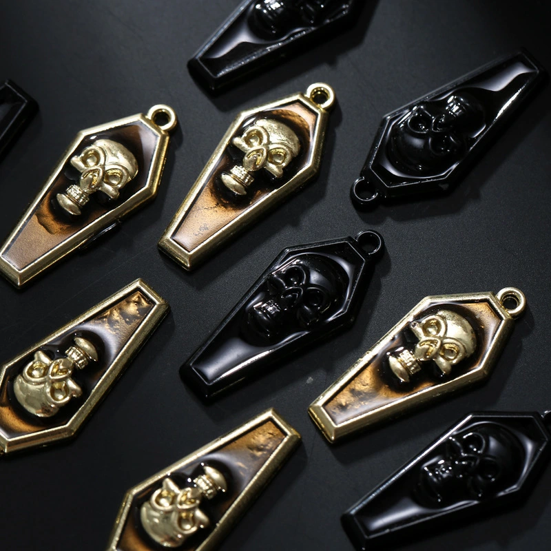 10 pcs Halloween Skull Charms Jewelry Making Skull Charms Metal Skull Charms for DIY