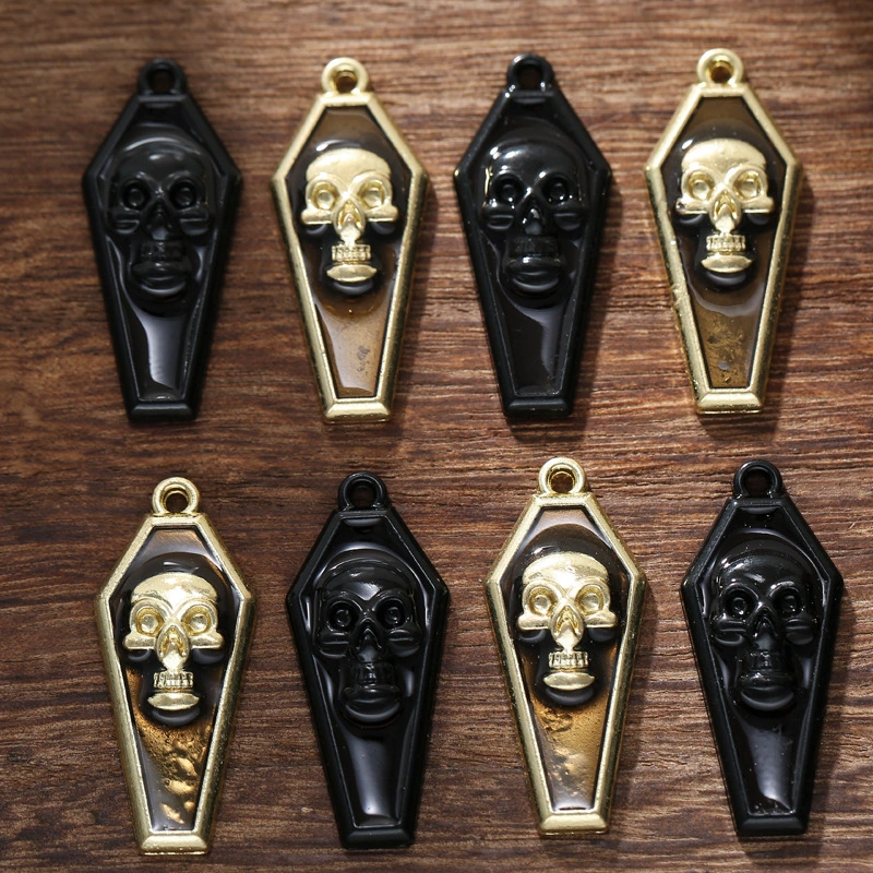10 pcs Halloween Skull Charms Jewelry Making Skull Charms Metal Skull Charms for DIY
