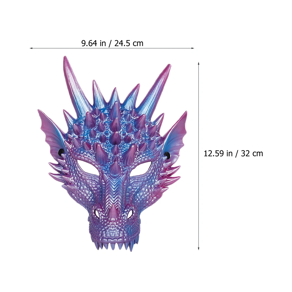 Halloween Dragon Mask 3D Dragon Head Mask Horrible Animal Mask Halloween Cosplay Costume