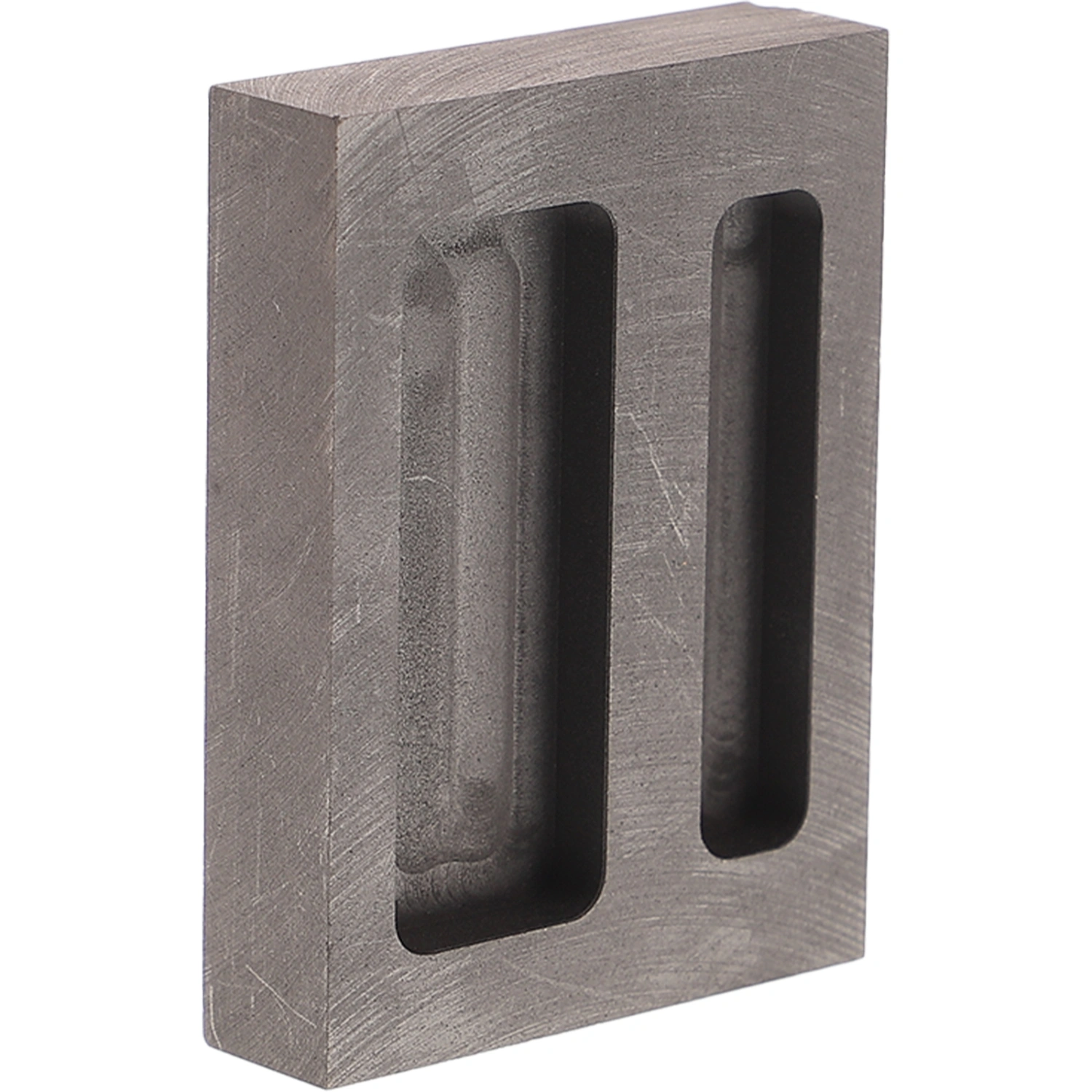 Graphite Mold Ingot Mold Melting Gold Mold Casting Ingot Mold for Copper Aluminum (2 Holes)