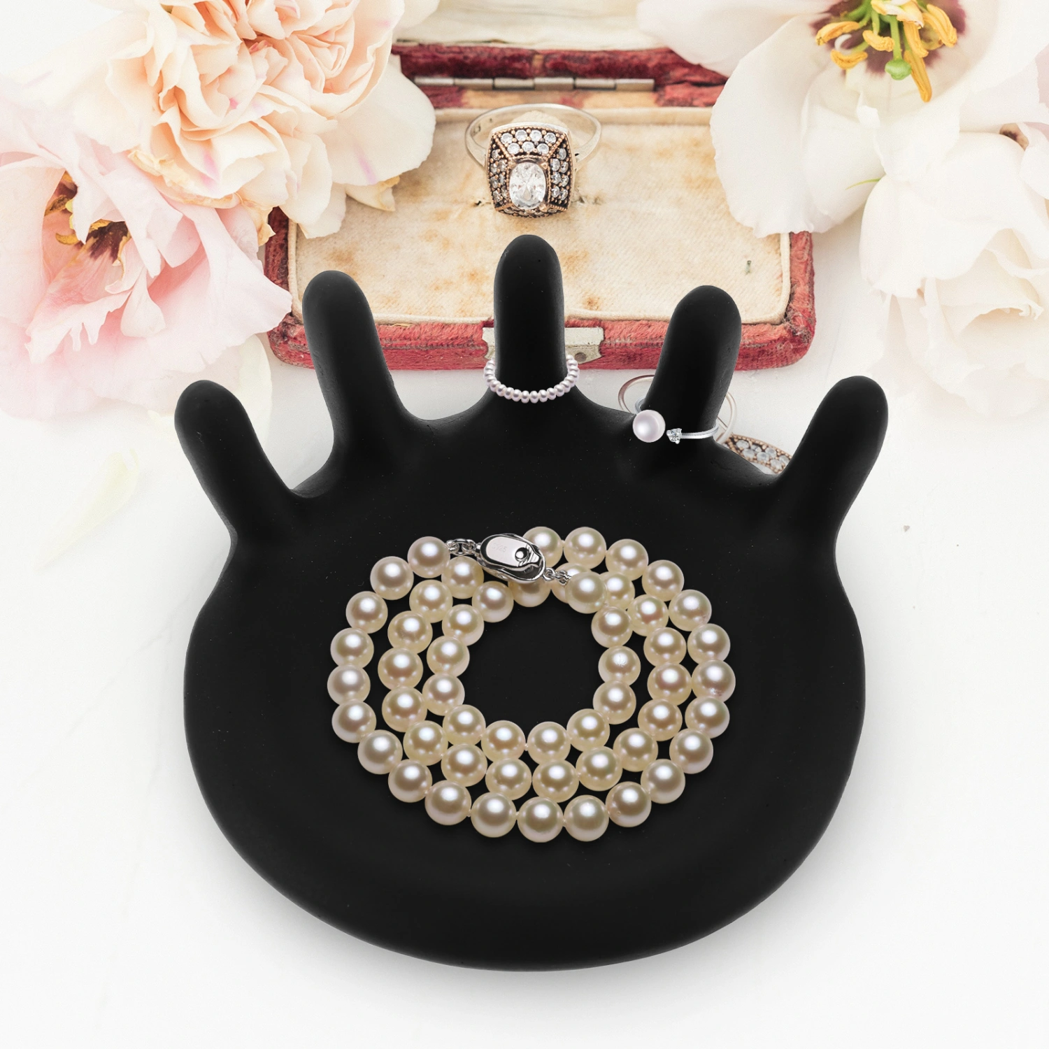 Resin Jewelry Plate Hand Designed  Jewelry Storage Organizer Jewelry Display Plate Jewelry Holder