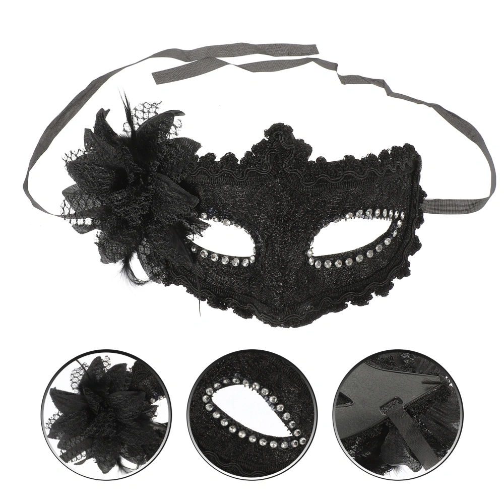 Halloween Lace Half Face Mask Cosplay Mask Masquerade Lace Mask Party Supplies