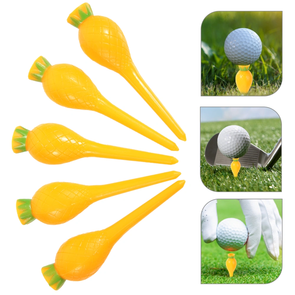 5Pcs Golf Tees Pegs Plastic Golf Tees Replaceable Golf Tees Golf Training Accessories