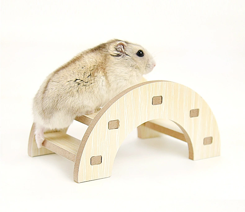 Hamster Climbing Ladder Hamster Cage Toy Wood Hamster Ladder Wood Hamster Bridge