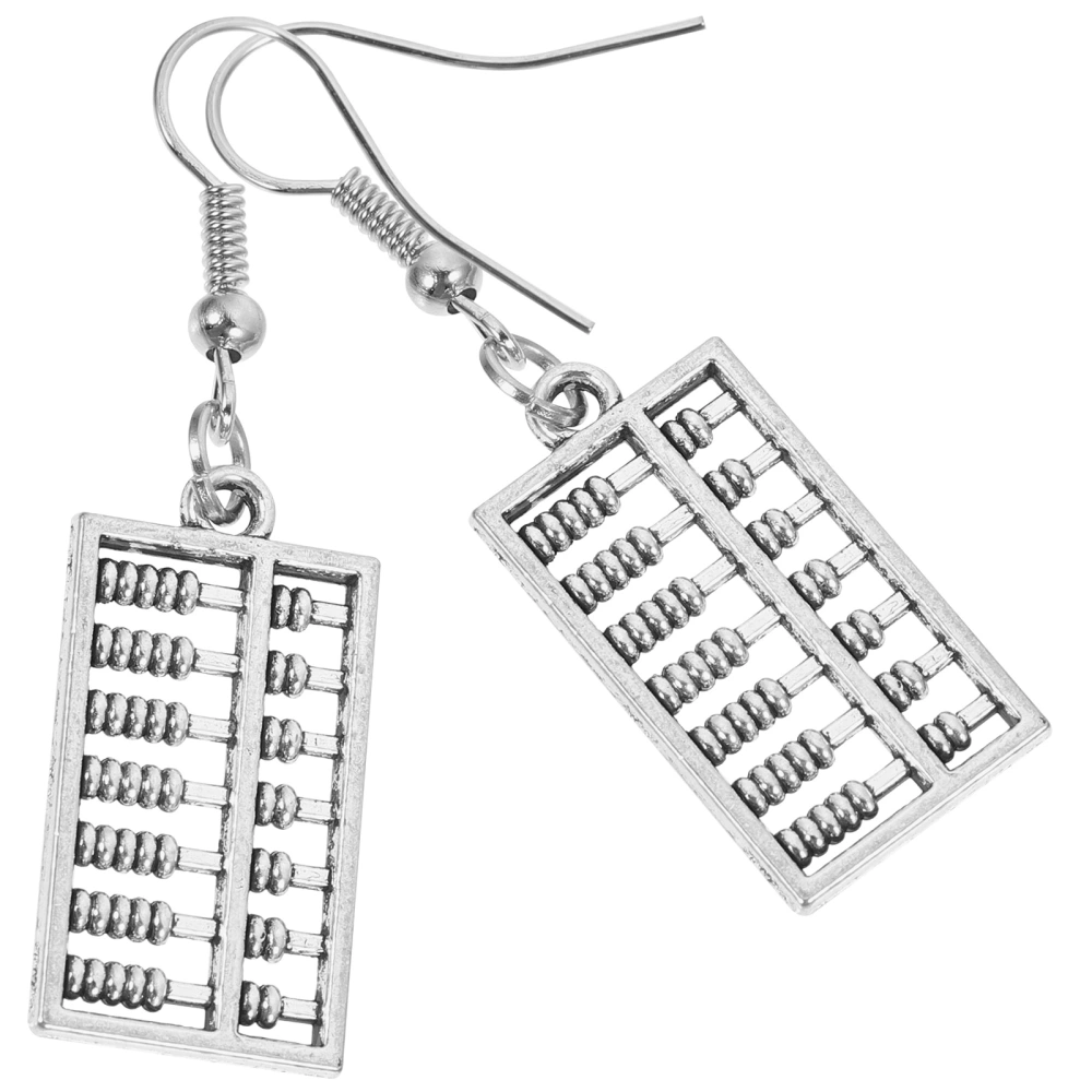 1 pair of Math Element Earrings Women Girls Abacus Earrings Dangle Drop Earrings