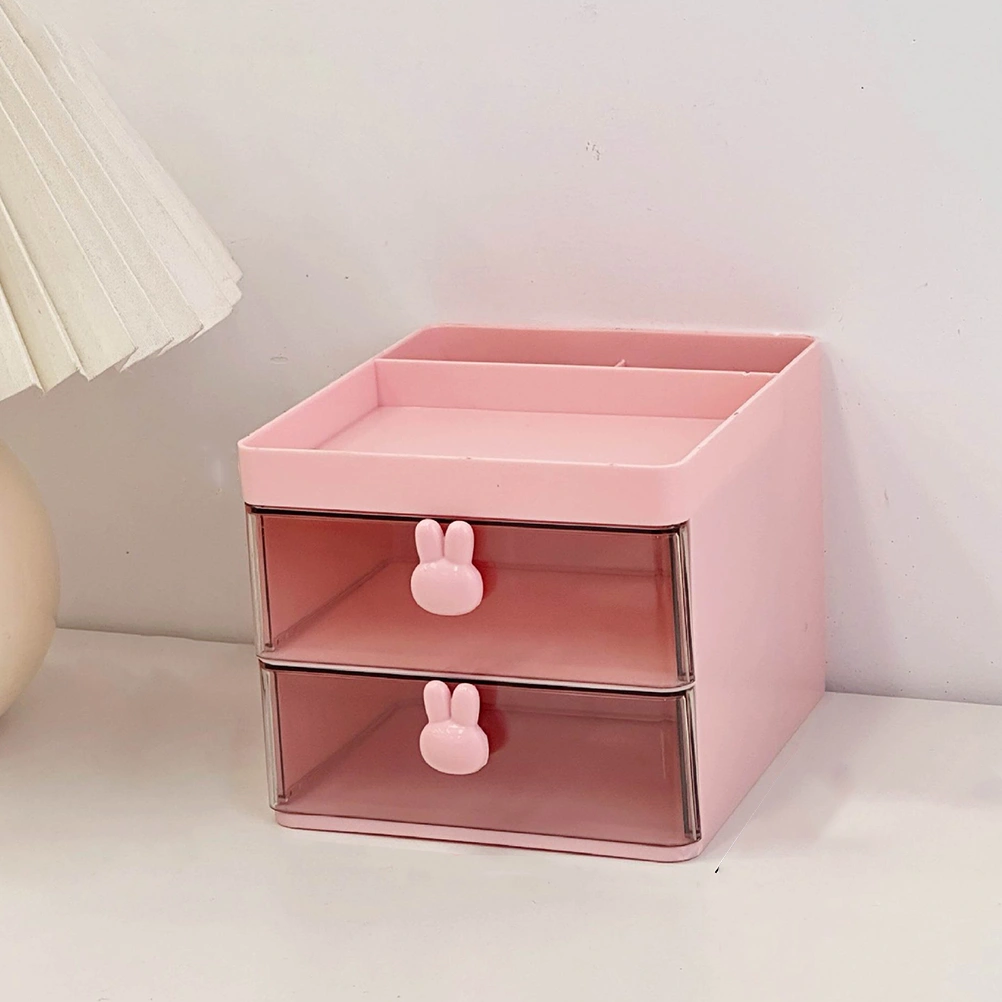 Desk Organizer with Drawers Desktop Storage Drawer Multi-layer Stationery Storage Case Stationery Holder