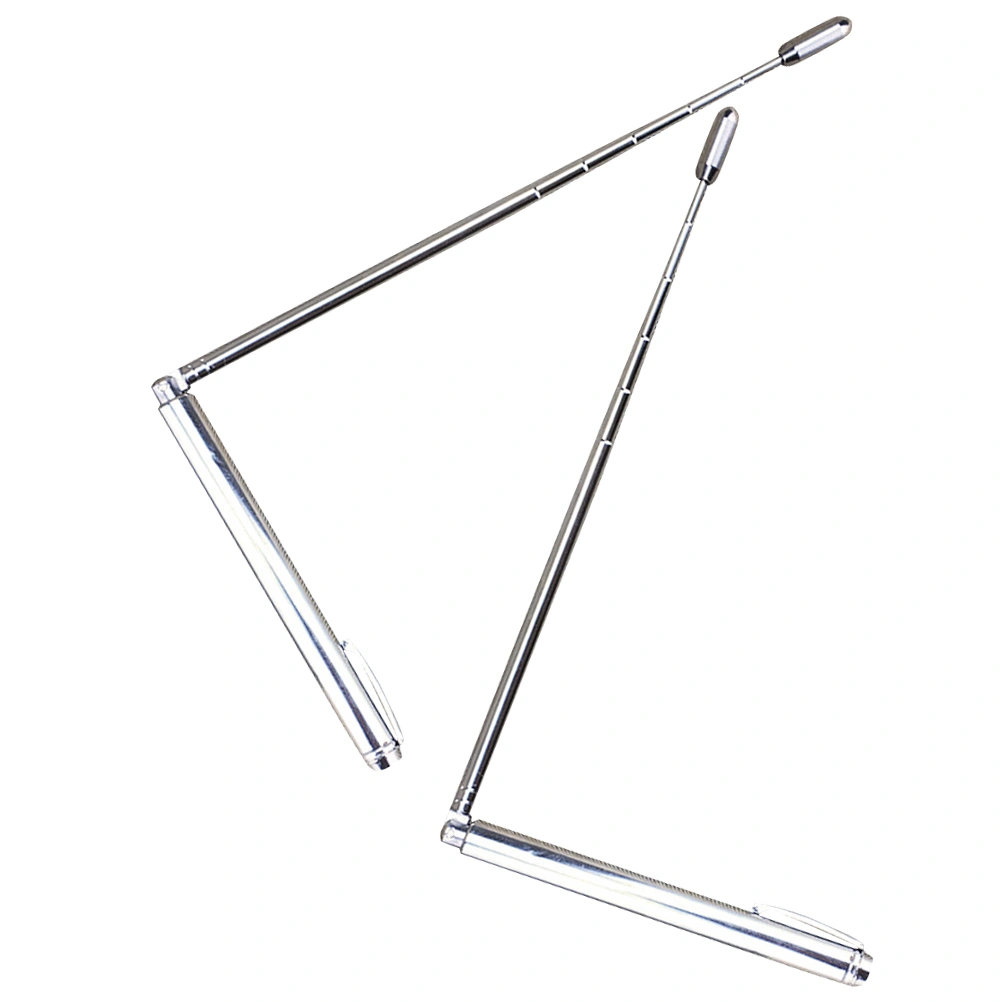 2Pcs Outdoor Dowsing Rod Stainless Steel Dowsing Rod Portable Divining Probe Rod