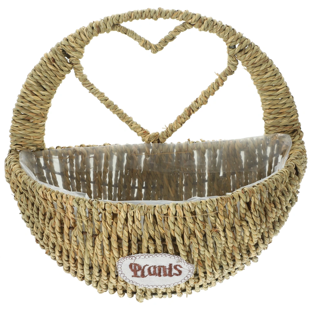 Woven Hanging Flower Basket Hanging Woven Basket Small Hanging Basket for Plants