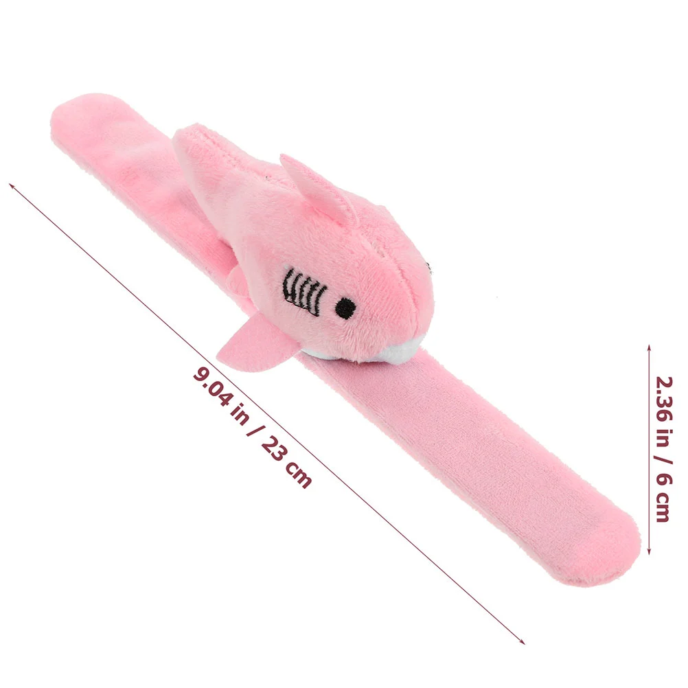 3pcs Stuffed Shark Slap Bracelets Plush Slap Bracelet Shark Shaped Slap Bands