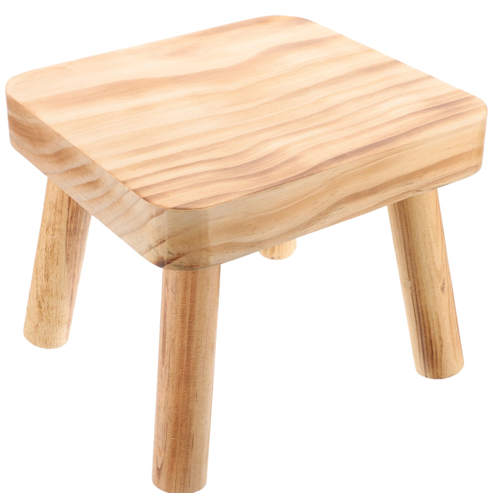 Wood Stool Changing Shoe Stool Household Footstool Small Wood Stool Wooden Step Stool