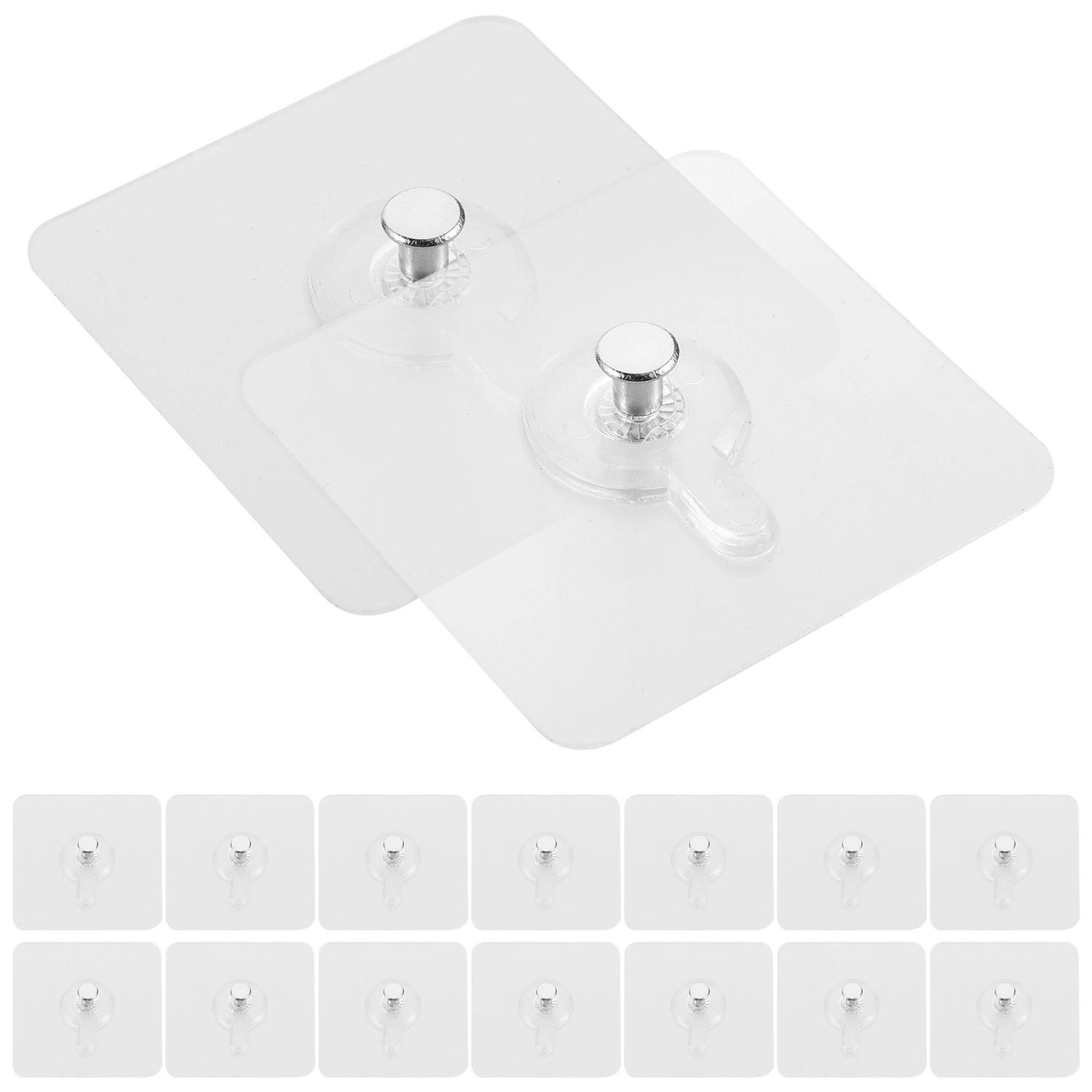 20pcs Adhesive Wall Hooks Drill Free Wall Hooks Seamless Sticky Hooks for Photo Frame Wall Decor