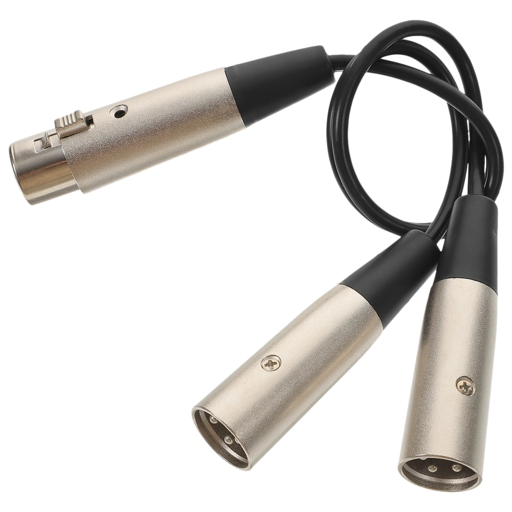 Xlr Splitter 3 Pin Microphone Cord Female To Double Male Speaker Xlr Cable