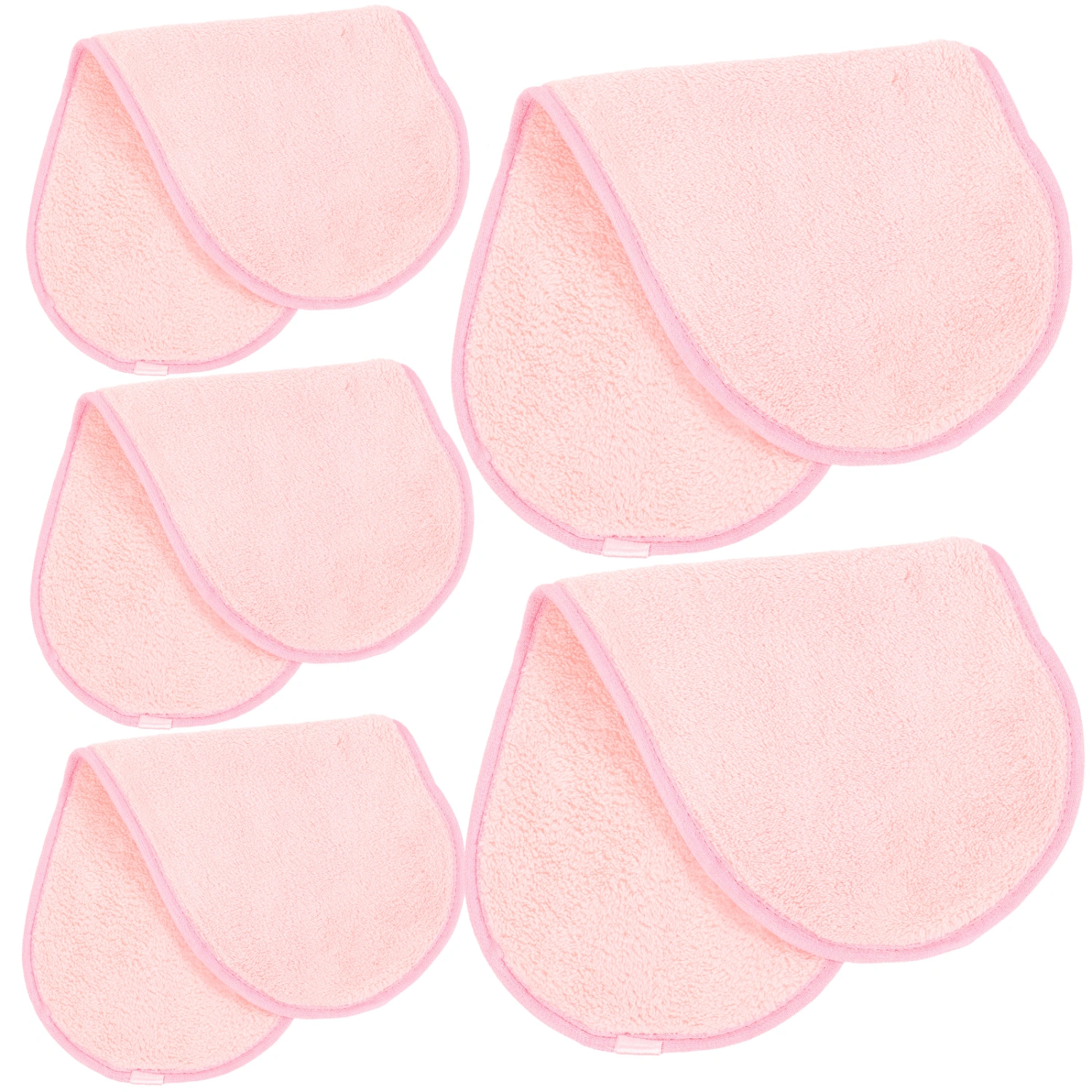 5Pcs Face Washing Towels Portable Face Towels Makeup Remover Cloths for Face Camping Face Towels