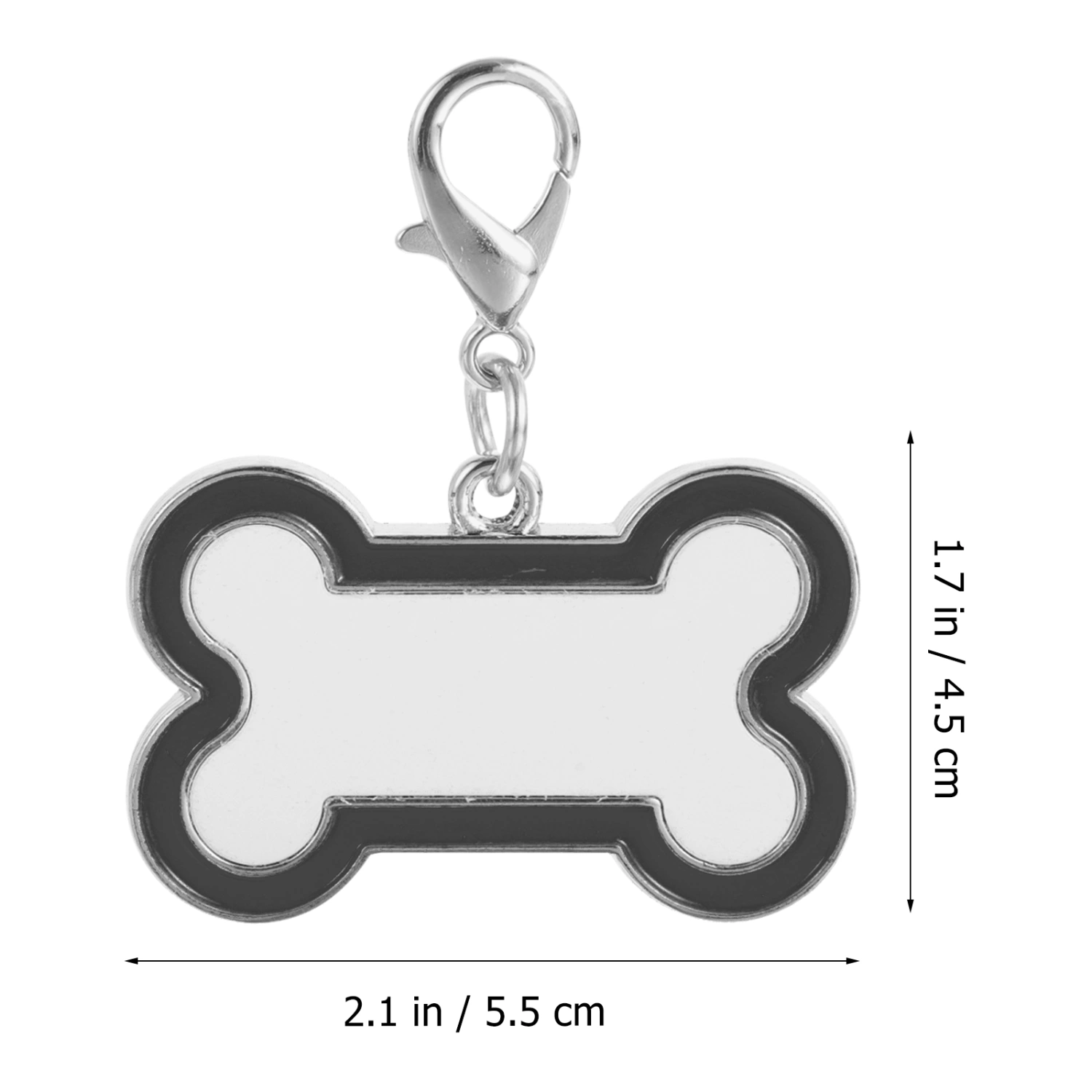 2pcs Sublimation Blank Dog Tags Heat Transfer Pet Tags Pendent Blank Craft Pet Tags