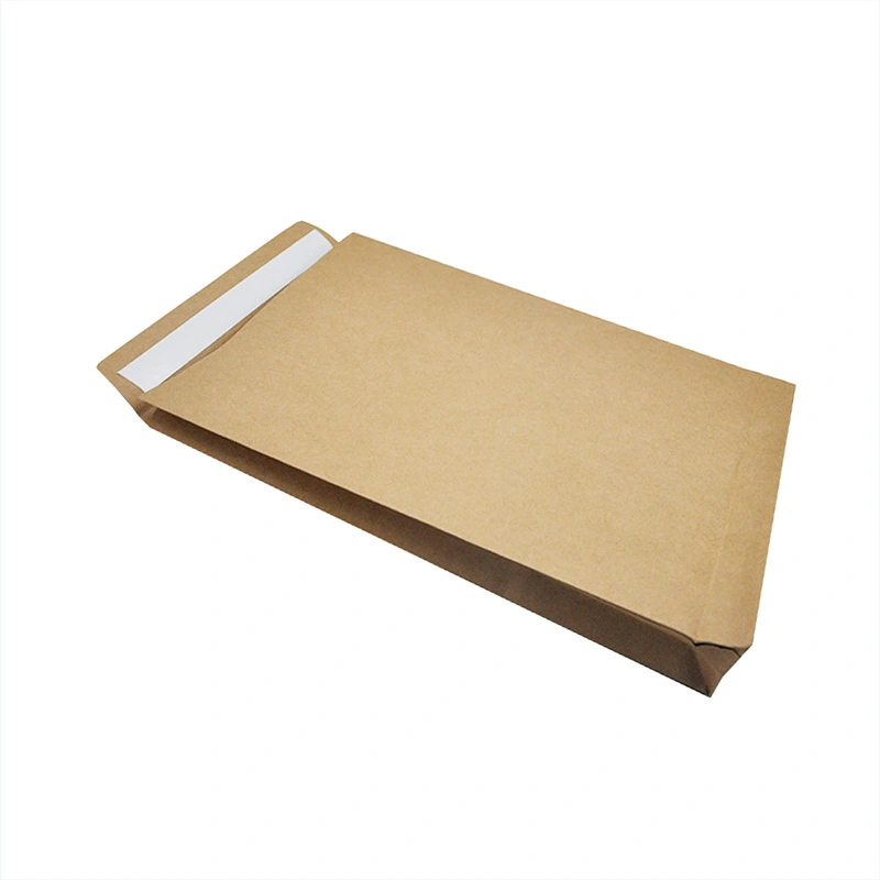 5Pcs Kraft Self-adhesive Strip File Folder Filing Envelope Project File Document Organizer