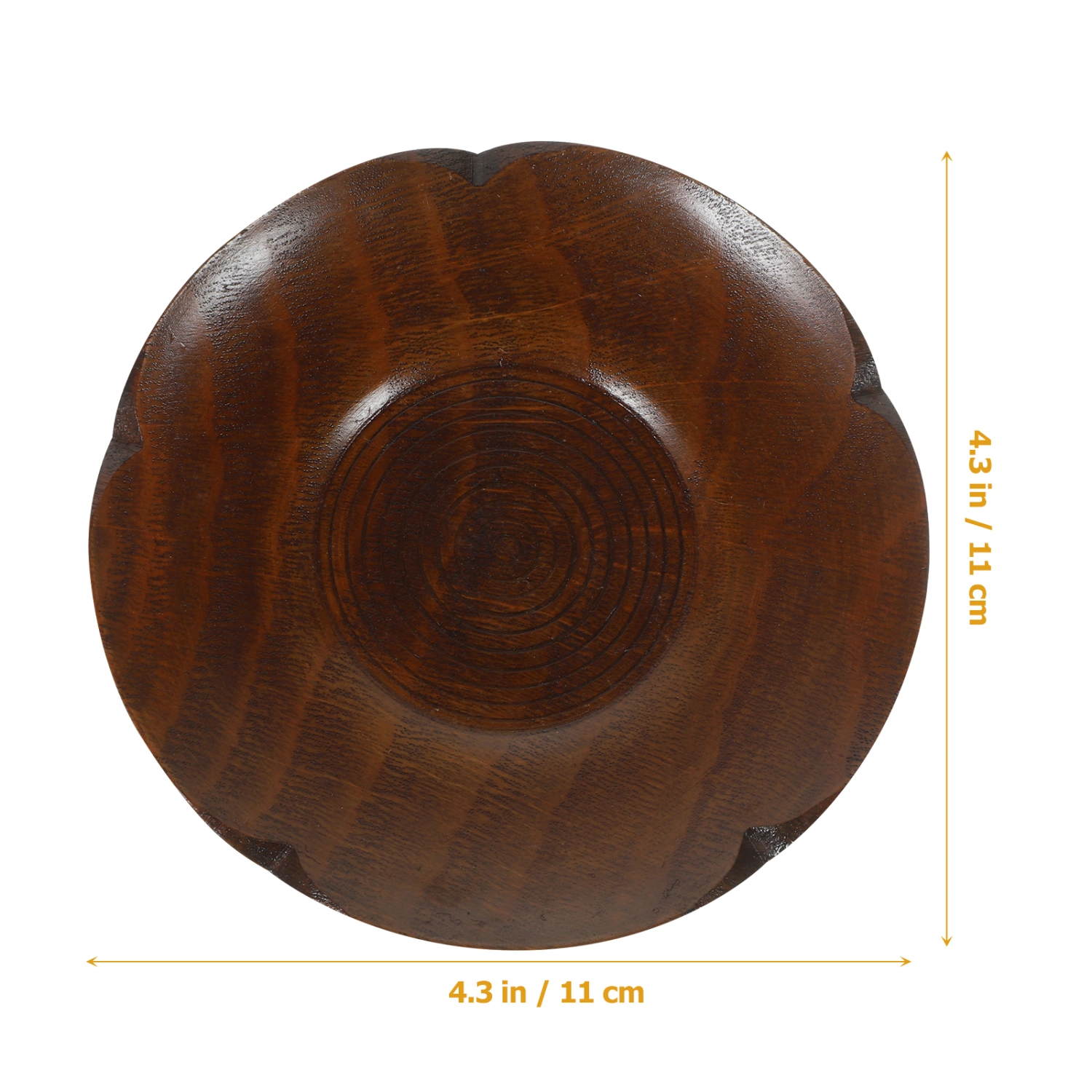 Flower Shape Wooden Coaster Wood Cup Mat Snack Dish Home Kitchen Mug Coaster