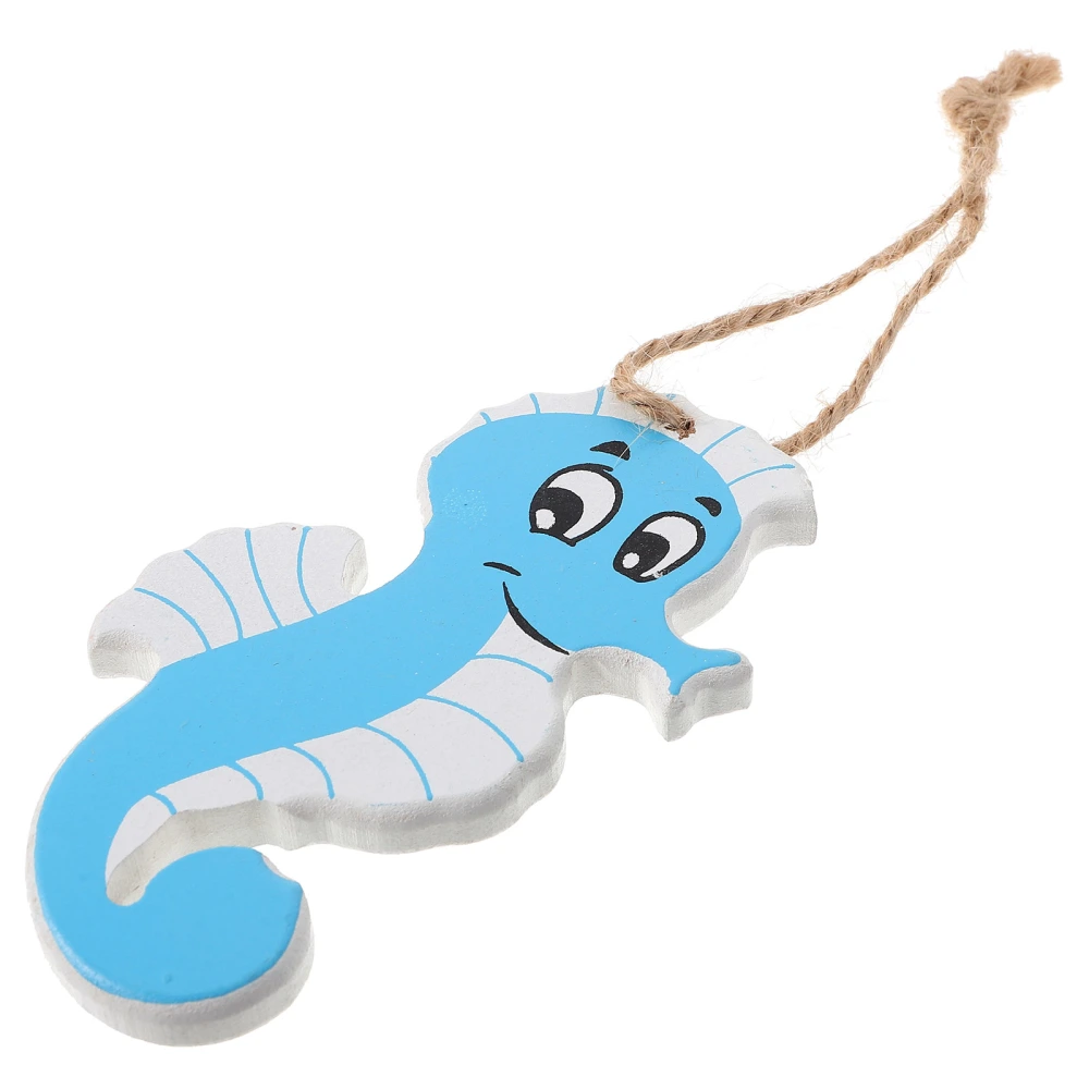 Sea Horse Hanging Decorations Nautical Style Wooden Sea Themed Nautical Decoration