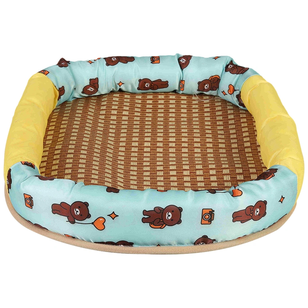 Cooling Dog Bed Soft Summer Pet Pad Cushion Pet Summer Sleeping Cool Bed