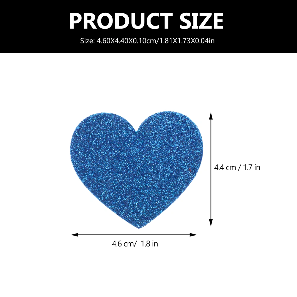 15Pcs Adhesive Backing Heart Foam Heart Stickers Hearts Sticker Self-adhesive Decals for DIY