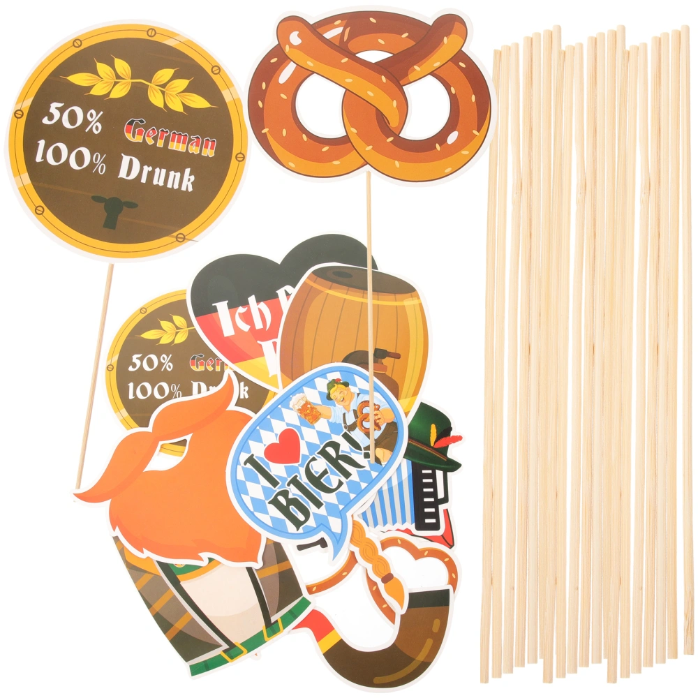 21Pcs Party Sign Decor Oktoberfest Funny Sign Party Favors Oktoberfest Party Accessory