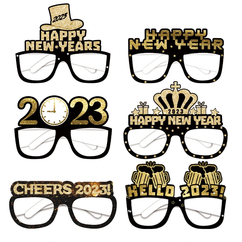 18pcs 2024 New Year Eyeglasses Lightweight Party Glasses Celebration Party Favors