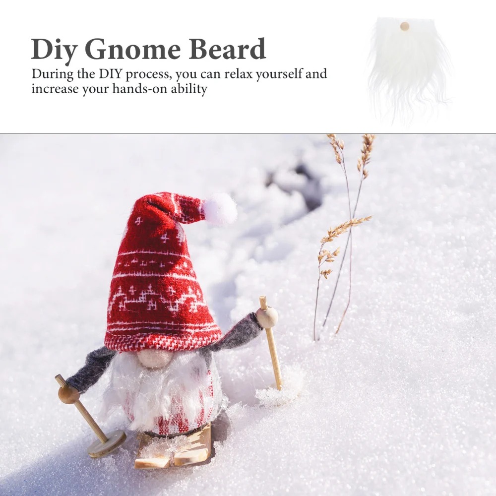 1 Set of DIY Gnome Material Gnomes Making Beard Accessories Gnomes Bead Props DIY Supplies