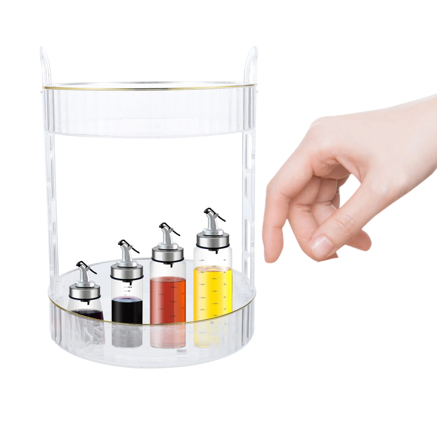 Makeup Organizing Rack Rotating Cosmetics Organizer Sundries Storage Holder Jewelry Holder