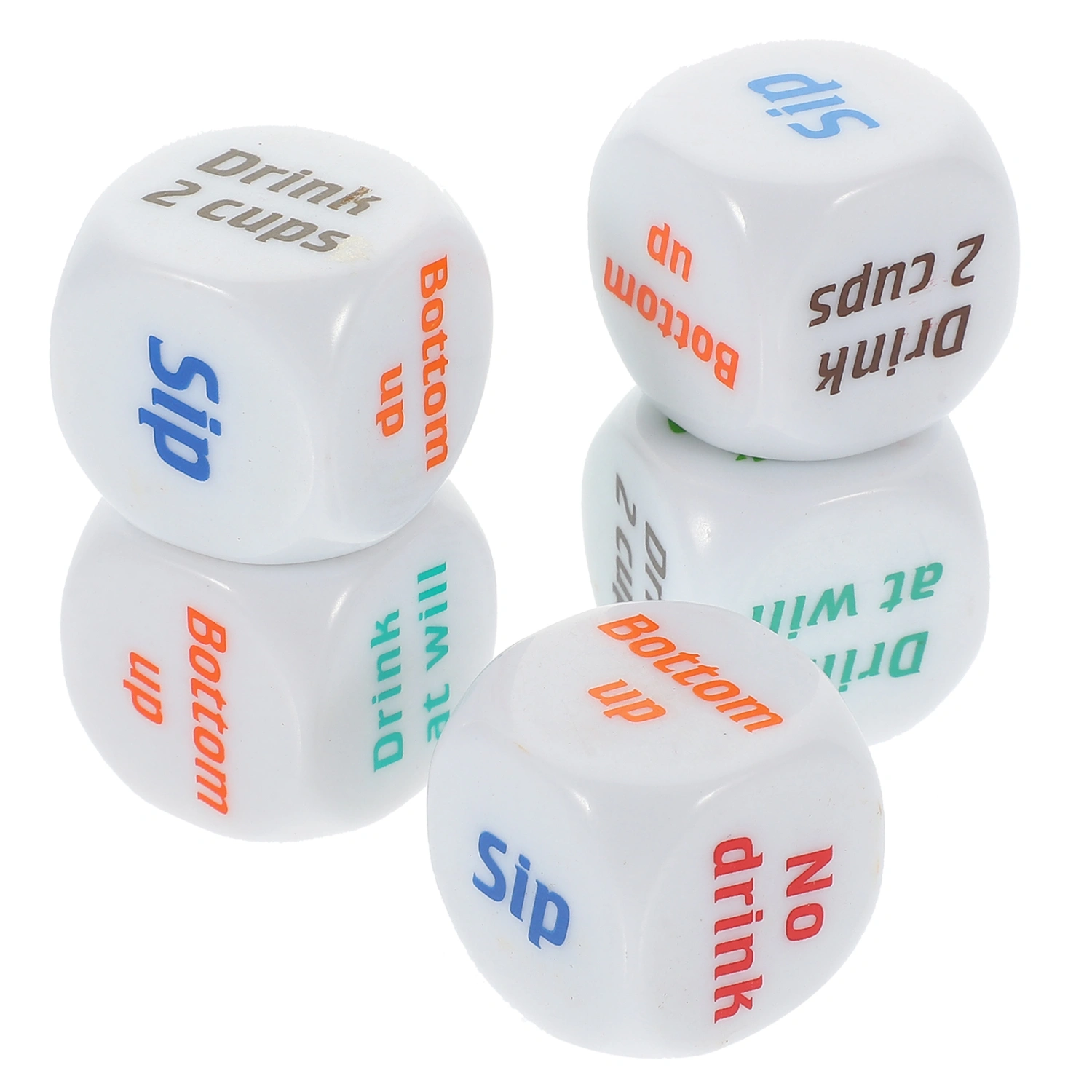 5pcs Drinking Game Dice Drinking Or Not Drinking Decider Dice Party Game Dice Plaything