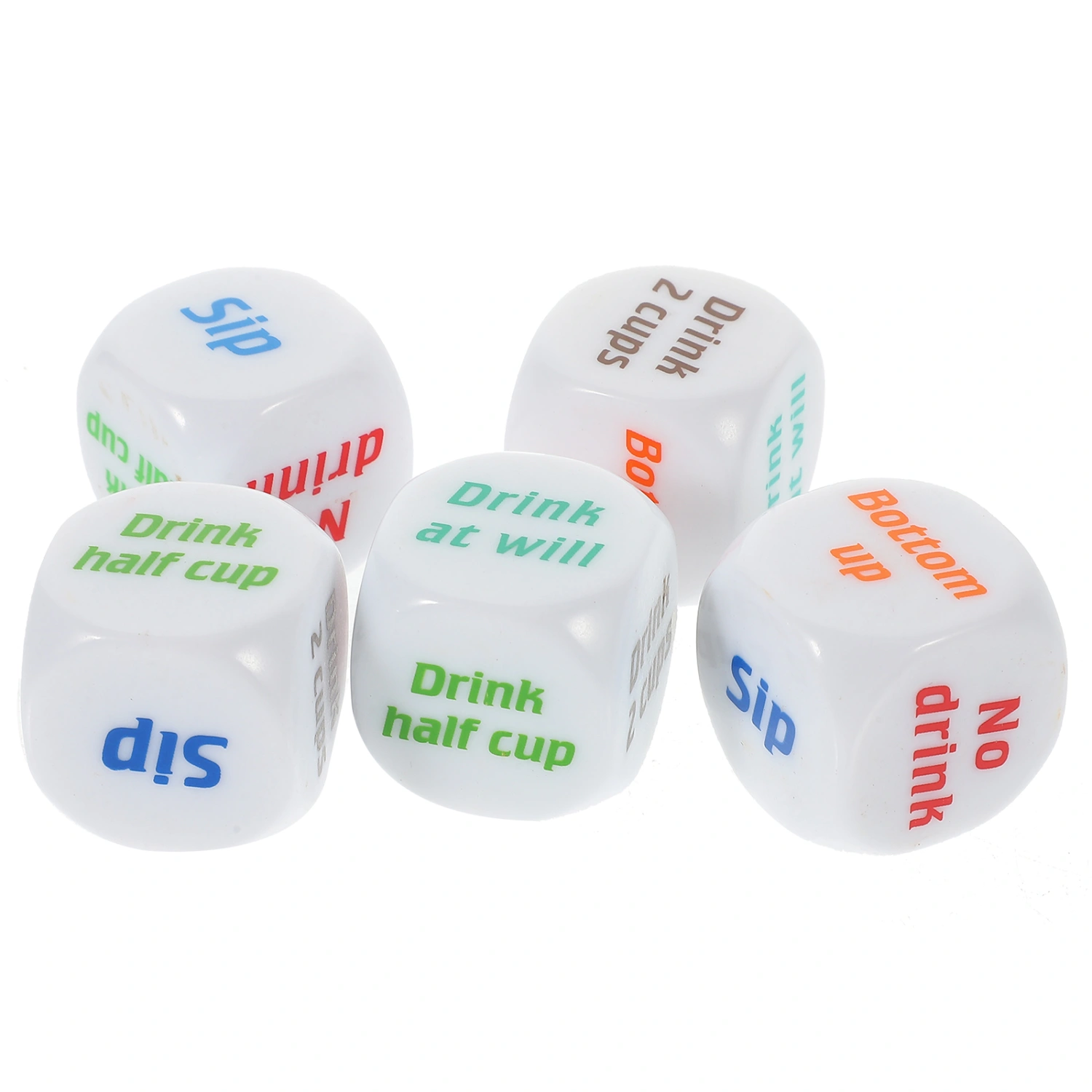 5pcs Drinking Game Dice Drinking Or Not Drinking Decider Dice Party Game Dice Plaything