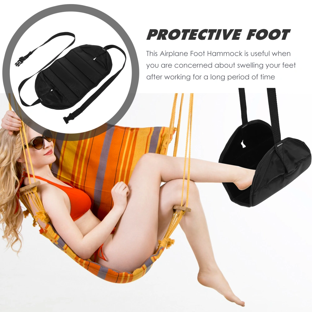 2pcs Airplane Travel Footrest  Travel Foot Hammock Flight Footrest Foot Hammock for Airplane Bus Train