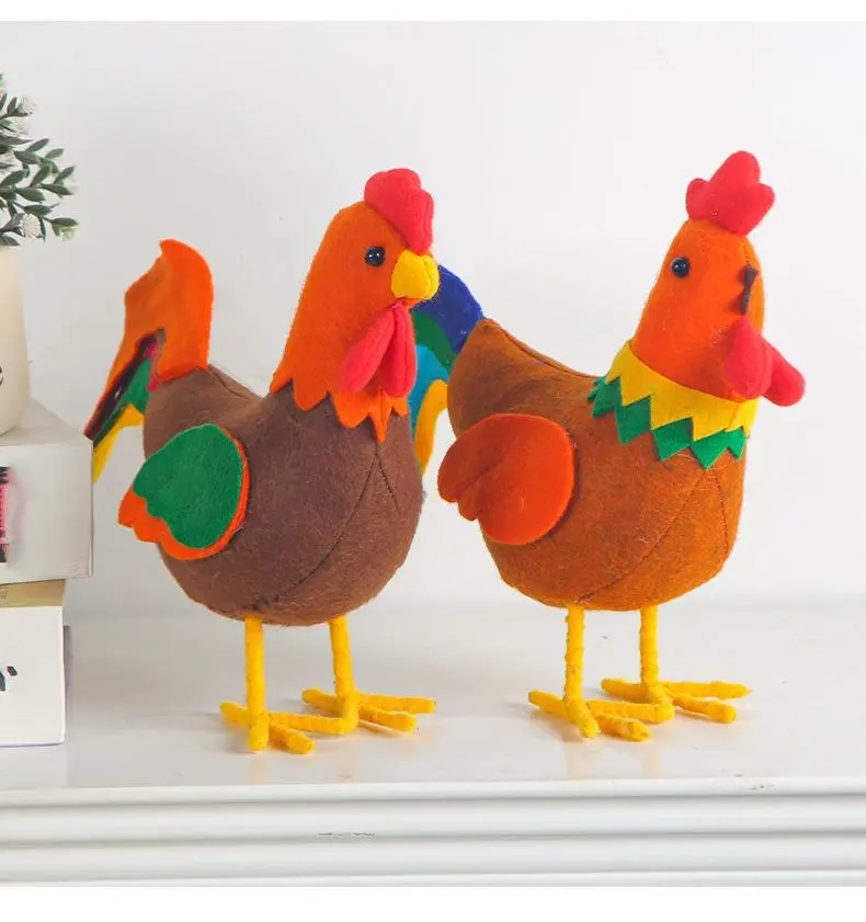 Rooster Doll Rooster Stuffed Doll  Home Rooster Decoration Thanksgiving Rooster Decor