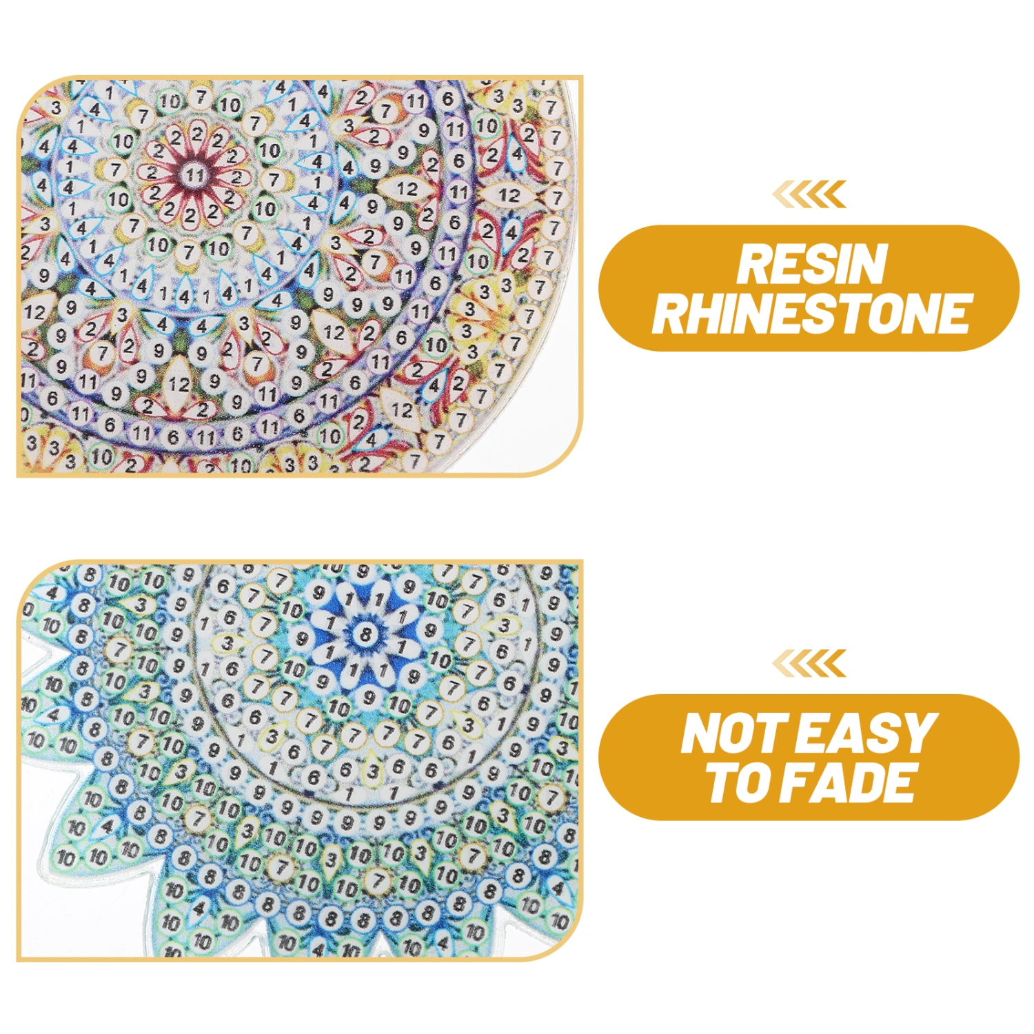 5pcs Diy Diamond Art Painting Mandala Key Chain Mandala Diy Keychains For Diy Lover