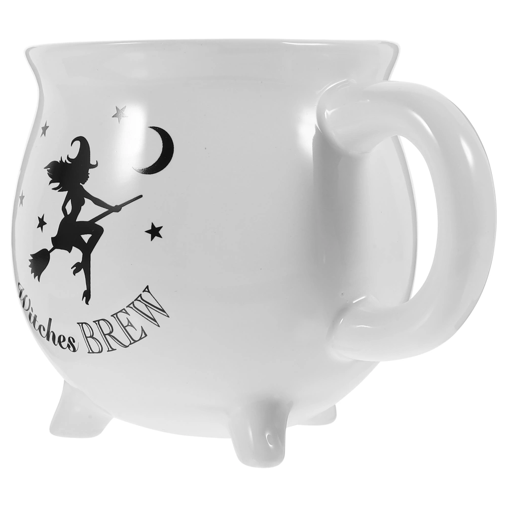 Halloween Ceramic Cauldron Mug Coffee Mug Decorative Mug with Handle Halloween Gift