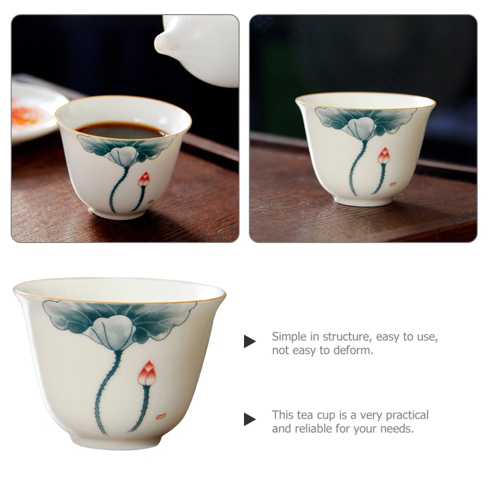 Tea Cup Hand Painting Teacup Ceramic Teaware Ceramic Drinking Cup Accessory