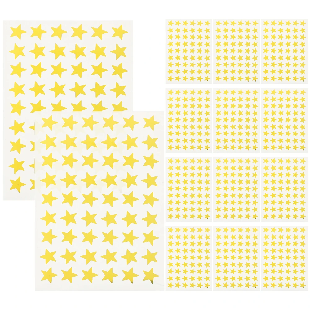 50 Sheets of Self Adhesive Diary Decorative Sticker DIY Star Sticker Scrapbooking Decals