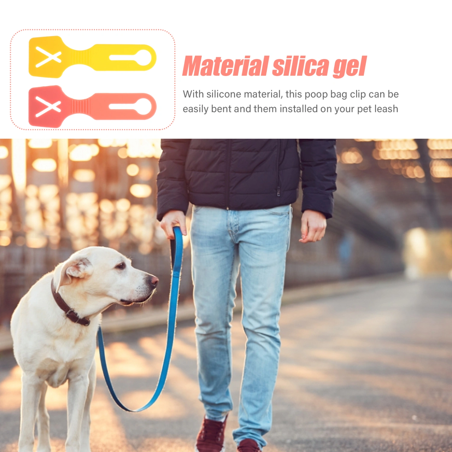Poop Bag Clip Poop Bag Leash Holder Poop Bag Clip Pet Waste Bag Clip for Outdoor