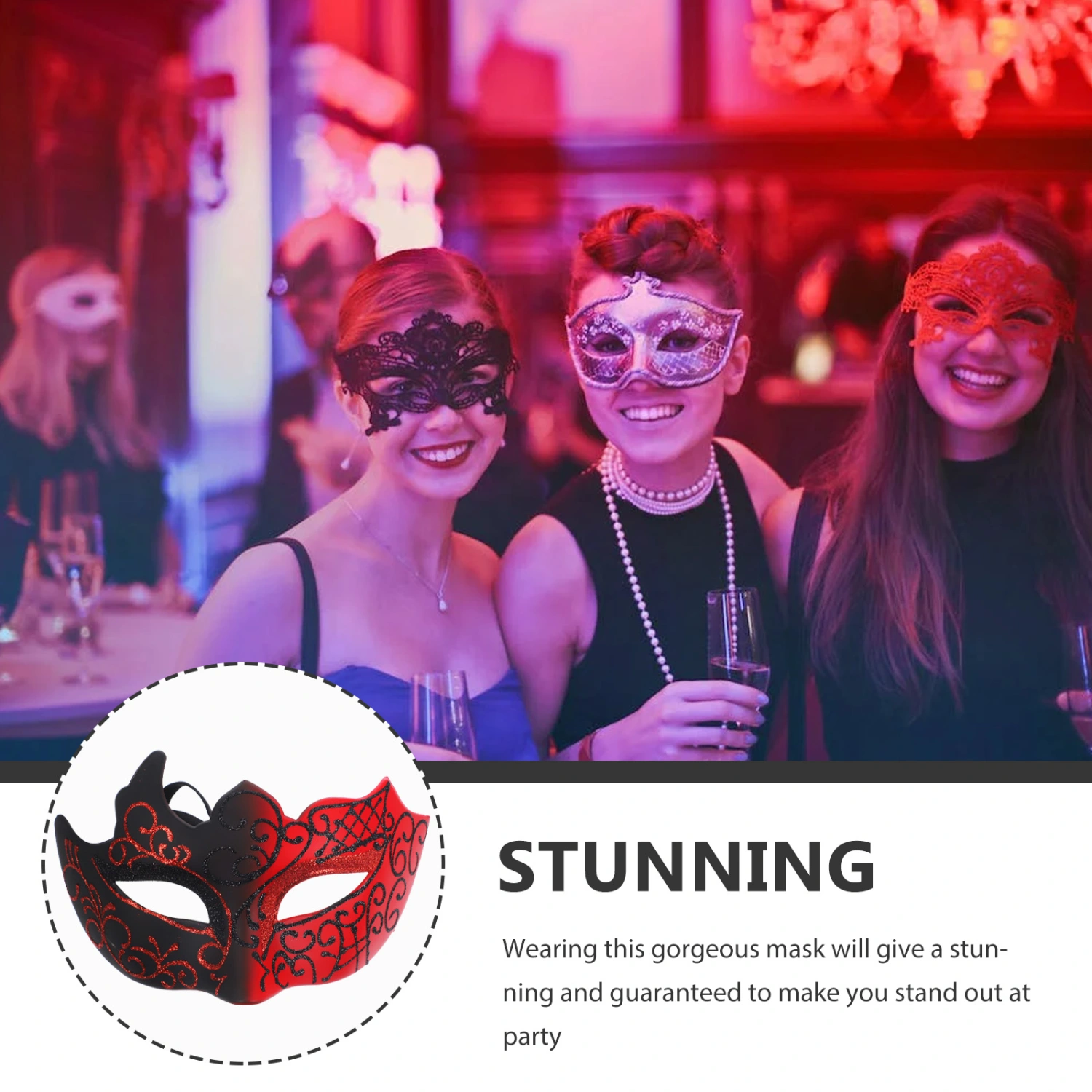Masquerade Mask Half Face Mask Cosplay Mask Party Mask Decorative Mask Prop for Women