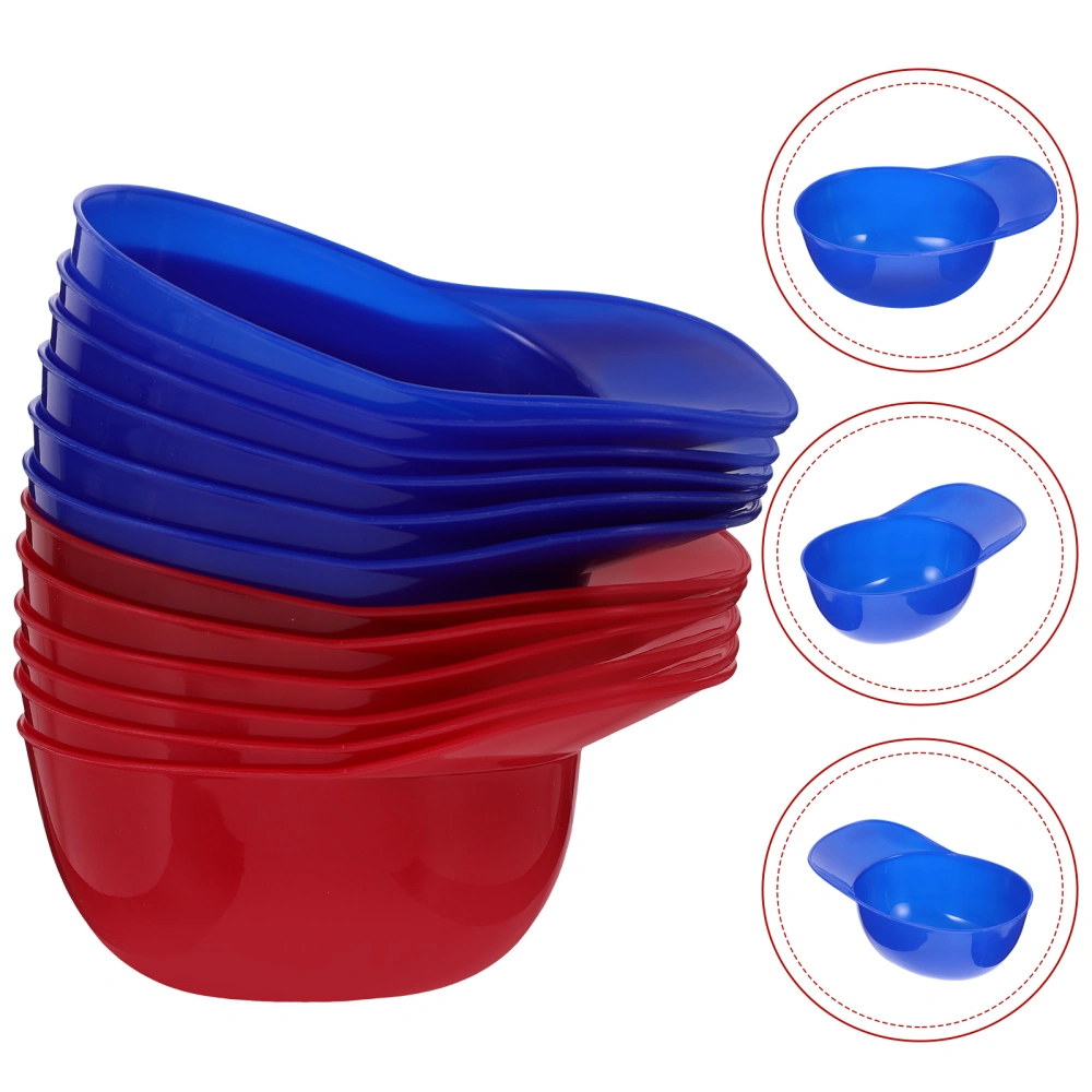 12pcs Baseball Hat-shape Bowls Ice Cream Bowls Baby Reusable Food Bowls