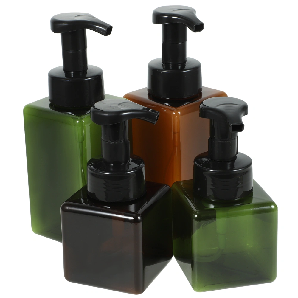 4pcs Travel Bottles Travel Shampoo Bottles Empty Plastic Portable Pump Bottle Dispenser