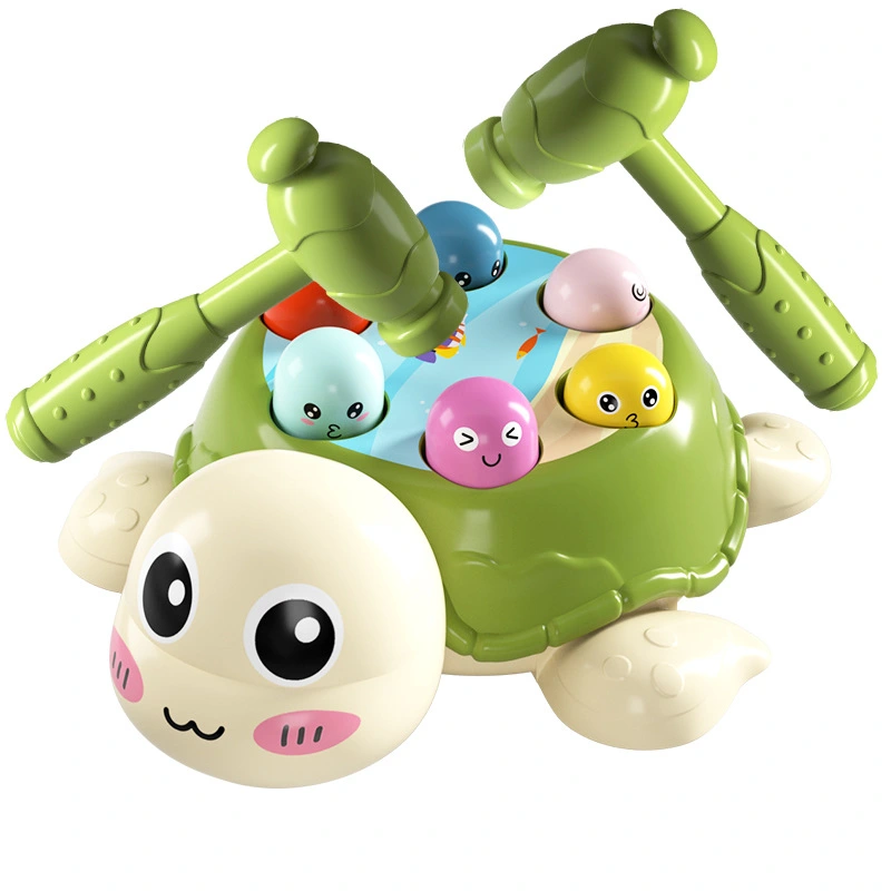 1 Set Knocking Toy Whack Tortoise Game Children Tortoise Toy Hammer Whacking Toy