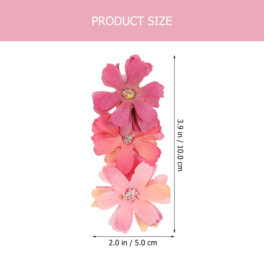 2pcs Flower Hair Clips Girls Hairpin Cute Hair Clips Kids Hair Accessories for Birthday Cosplay