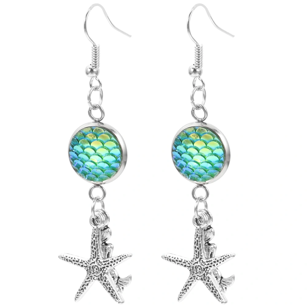 1 Pair Mermaid Sea Star Earrings Dangle Earrings Stud Earrings Ear Jewelry for Women Girl