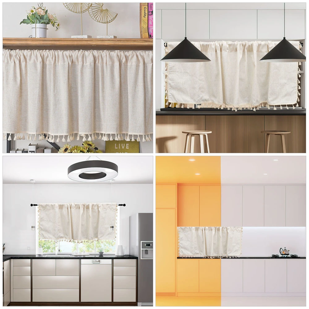 Kitchen Valances for Windows Kitchen Curtains Abstract Art Valances with Tassel