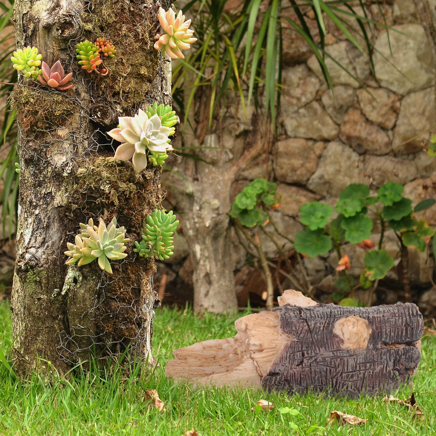 Garden Key Hider Outdoor Spare Key Hider Stump Key Saving Box Fake Stump Key Hider