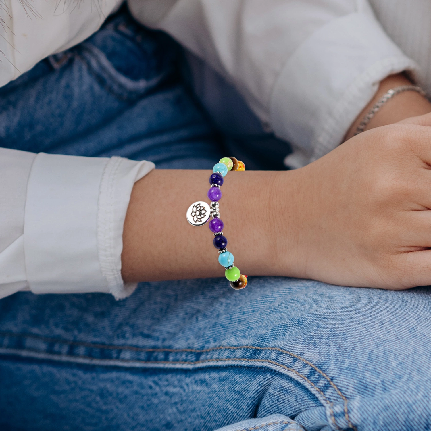 Stone Beaded Bracelet Volcanic Stone Bracelet Beaded Bracelets Women Bracelet Portable Wrist Bracelet